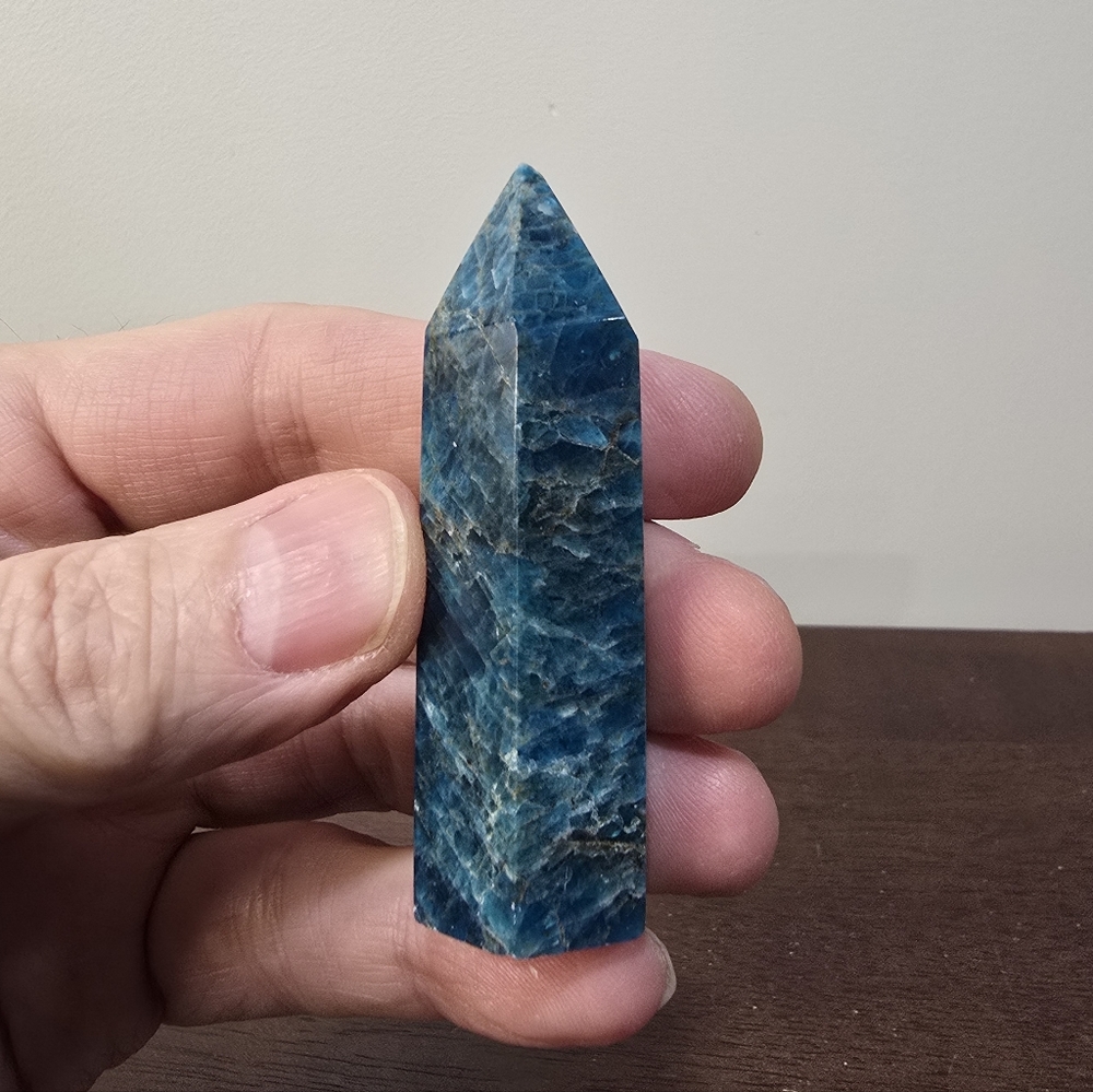Blue Apatite Crystal Tower #I